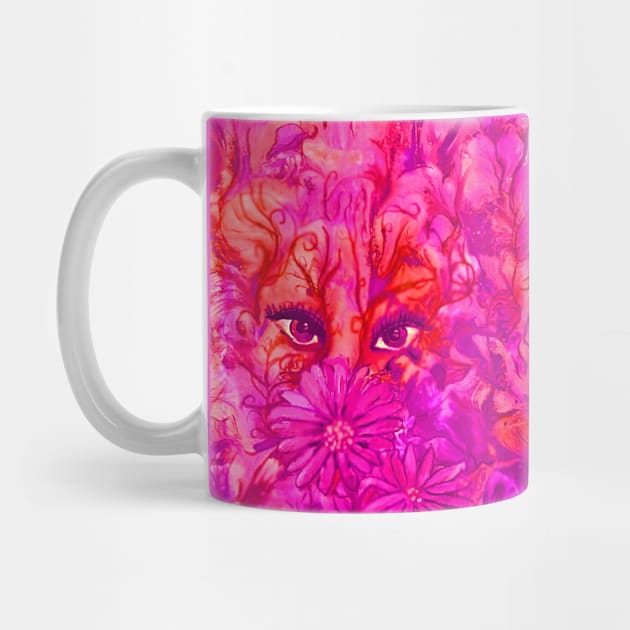 Beautiful Creature Artwork in Bright Pink and Orange by Klssaginaw